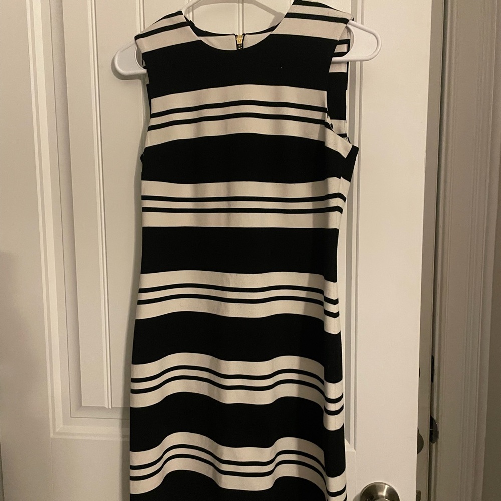 Calvin Klein Black and White Mini Dress